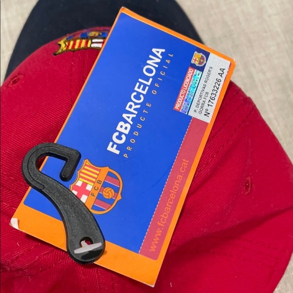 BARCA FC red Barcelona baseball hat NEW - Picture 3 of 7